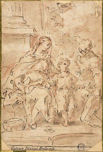 Holy Family by Gaspare Diziani