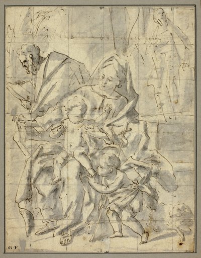 Holy Family with Infant Saint John the Baptist by Gaspare Diziani