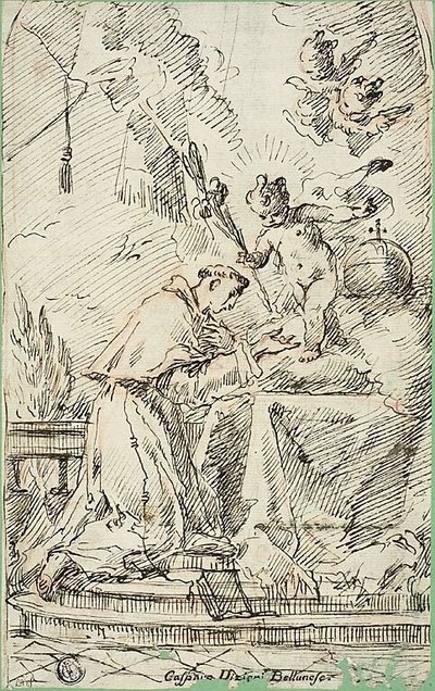 Saint Anthony of Padua and the Infant Jesus by Gaspare Diziani