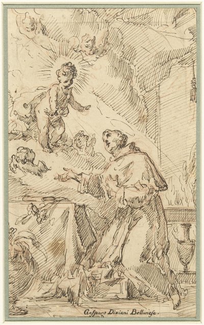 The Christ Child Appears to St. Anthony of Padua by Gasparo Diziani