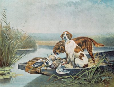 Hunting Souvenirs: Dogs and Game by Gaston Gelibert
