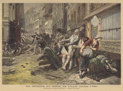 An Episode from the Siege of Lille (October 1792) by Gaston Melingue