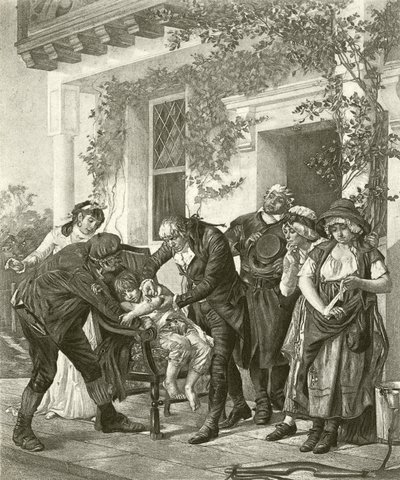 The First Vaccination - Dr Jenner by Gaston Melingue