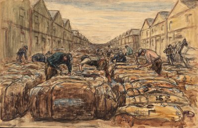 The Cotton Docks. Port of Le Havre by Gaston Prunier