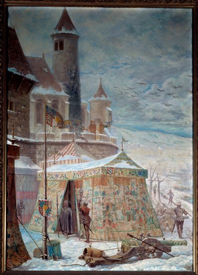 War of Burgundy: The Tent of Charles the Bold at the Siege of Nancy by Gaston Save