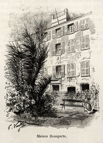 The facade of the house Bonaparte by Gaston Vuillier