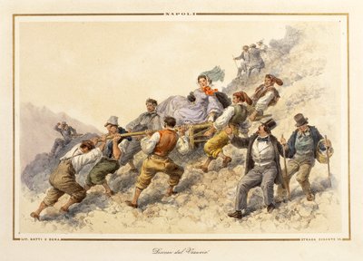 The Descent of Mount Vesuvius by Gatti and Dura