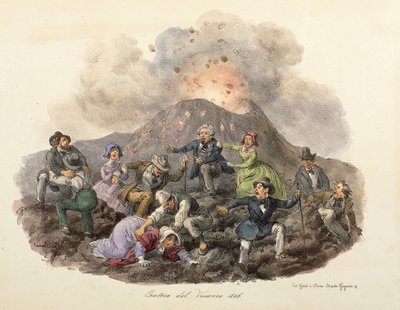 The Descent of Mount Vesuvius by Gatti and Dura