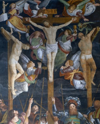 Crucifixion (detail) by Gaudenzio Ferrari