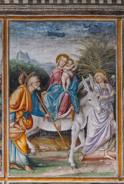 Detail of Flight into Egypt, from The life and the Passion of Christ by Gaudenzio Ferrari