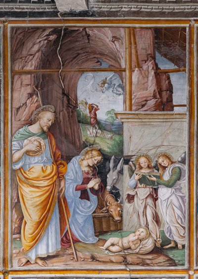 Detail of "The Nativity" (detail) by Gaudenzio Ferrari