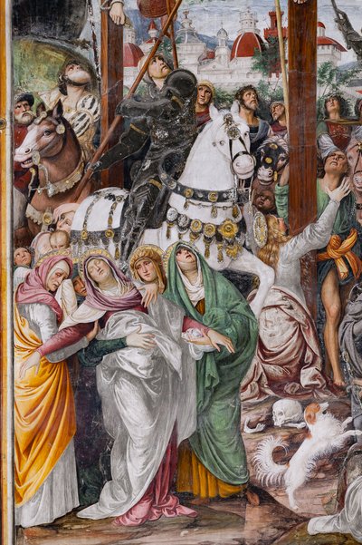 Detail of the Crucifixion, from The life and the Passion of Christ by Gaudenzio Ferrari