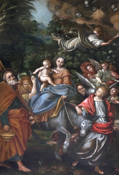 Flight into Egypt by Gaudenzio Ferrari