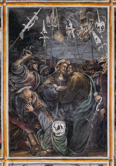 Kiss of Judas (detail) by Gaudenzio Ferrari