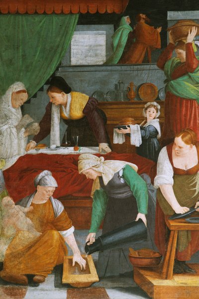 Nativity of Mary and Annunciation to St. Anne and St. Joachim by Gaudenzio Ferrari