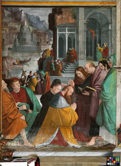 The Baptism of the Princes of Marseille in Rome by Gaudenzio Ferrari