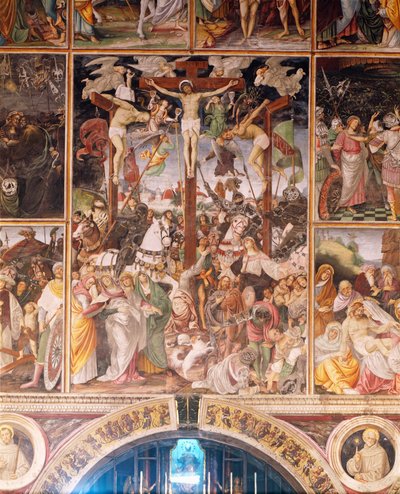 The Crucifixion (detail), Life and Passion of Christ, 1513 by Gaudenzio Ferrari