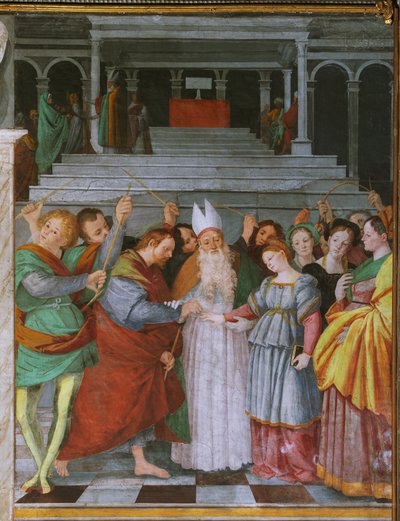 The Marriage of the Virgin and The Presentation of Mary at the Temple by Gaudenzio Ferrari