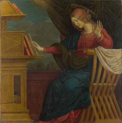The Virgin Mary Panel from an Altarpiece: The Annunciation by Gaudenzio Ferrari