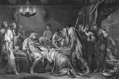 Priam redeems the dead body of Hector by Gavin Hamilton