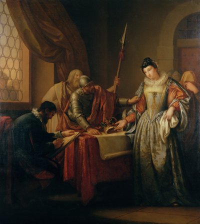 The Abdication of Mary Queen of Scots in 1568, c.1765-73 by Gavin Hamilton