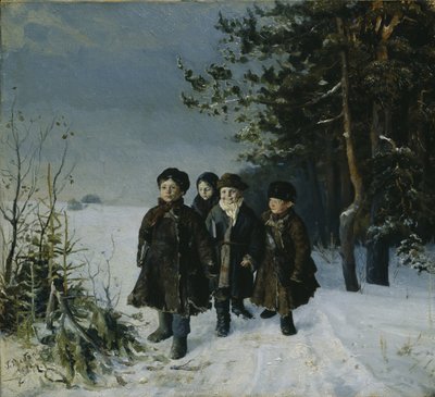 Return from School by Gavriil Fyodorovich Rybakov