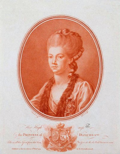 Portrait of Princess Yekaterina Romanovna Vorontsova-Dashkova by Gavriil Ivanovich Skorodumov