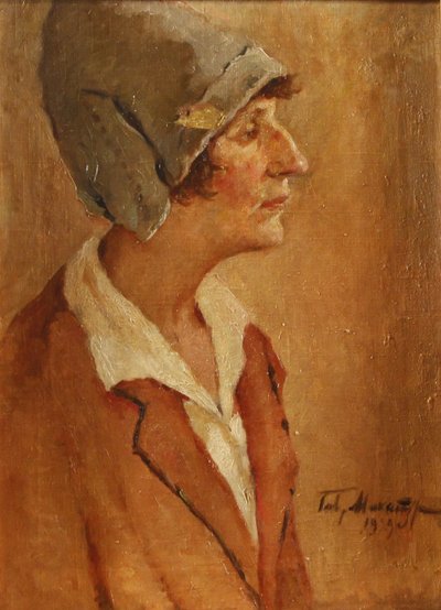 Portrait of the Poet Anna Akhmatova 1889-1966, 1929 by Gavriil Petrovich Makaturin