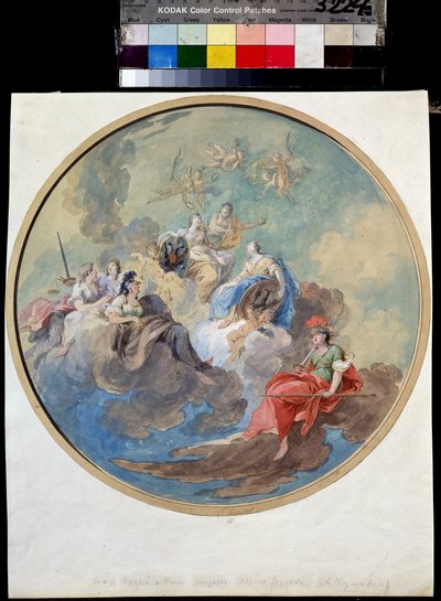 Alliance between Russia and Prussia. Historical Allegory to Celebrate the Coalition between Empress Catherine II of Russia (1729-1796) and Frederick II of Prussia or the Great (1712-1786) by Gavrill Ignatievich Kozlov