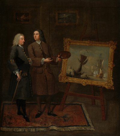 Thomas Walker and Peter Monamy, c. 1735 by Gawen Hamilton