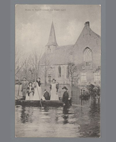 Disaster in Oud-Vossemeer on March 13, 1906 by Gebroeders van Straaten