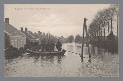 Disaster in Oud-Vossemeer on March 13, 1906 by Gebroeders van Straaten