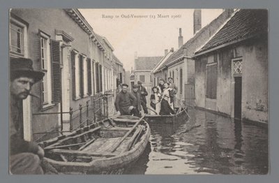 Disaster in Oud-Vossemeer on March 13, 1906 by Gebroeders van Straaten