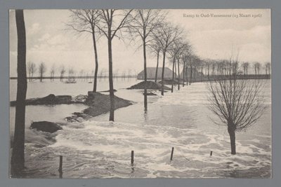 Disaster at Oud-Vossemeer on March 13, 1906 by Gebroeders van Straaten