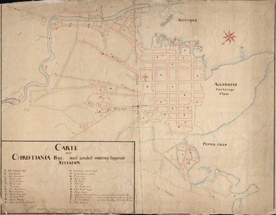 Map of Christiania (1649) by Geelkerck