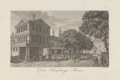 The Old Exchange in Hamburg, 1822 by Geissler