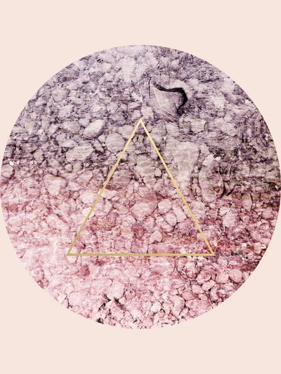 Geometric Stone Gold Triangle by Gemma Bardot