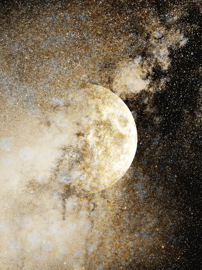 Glittering Gold Moon by Gemma Bardot