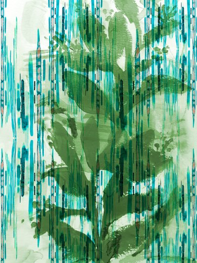 Green Watercolor Foliage by Gemma Bardot