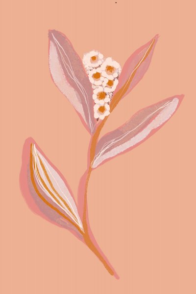 Peach Floral Bloom by Gemma Bardot