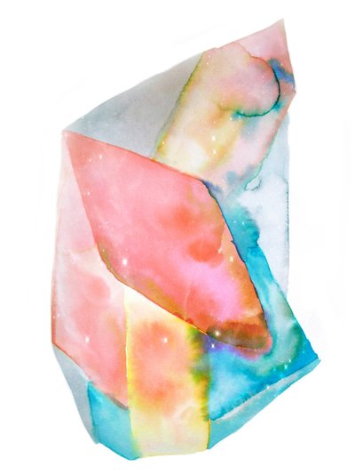 Vibrant Abstract Watercolor by Gemma Bardot