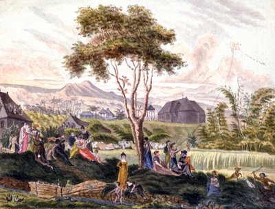 Reunion Island: View of Saint Benoit by Genevieve Sophie Marie Adele Patu de Rosemont