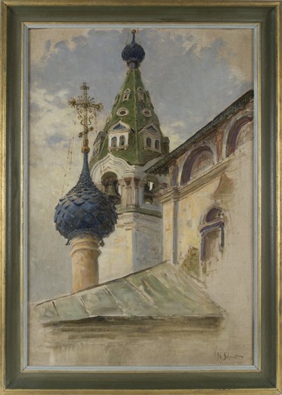The Archangel Michael Church in Kostroma, 1910 by Genrikh Genrikhovich Schmidt