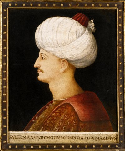 Sultan Suleiman I the Magnificent by Gentile (school of) Bellini