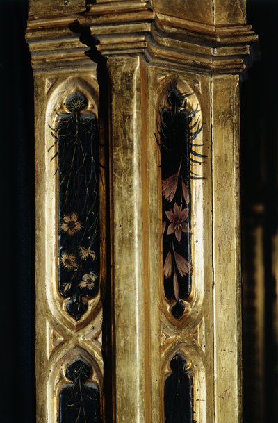 Adoration of the Magi (detail of frame) by Gentile da Fabriano