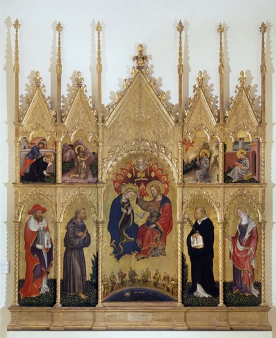 Coronation of the Virgin and Saints by Gentile da Fabriano