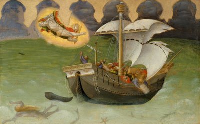 Saint Nicholas Rescues the Ship from the Tempest by Gentile da Fabriano
