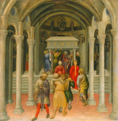 The Crippled and Sick Cured at the Tomb of Saint Nicholas by Gentile da Fabriano