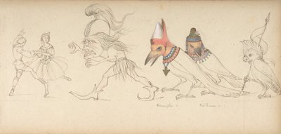 Frieze of Figures and Birds by Geoffrey Liddell Johnstone