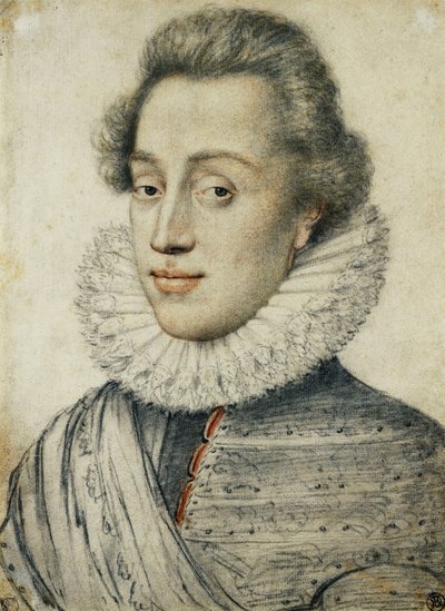 Portrait of a Young Man of Quality, Half Length, in a High Ruff by Geoffroy Dumonstier
